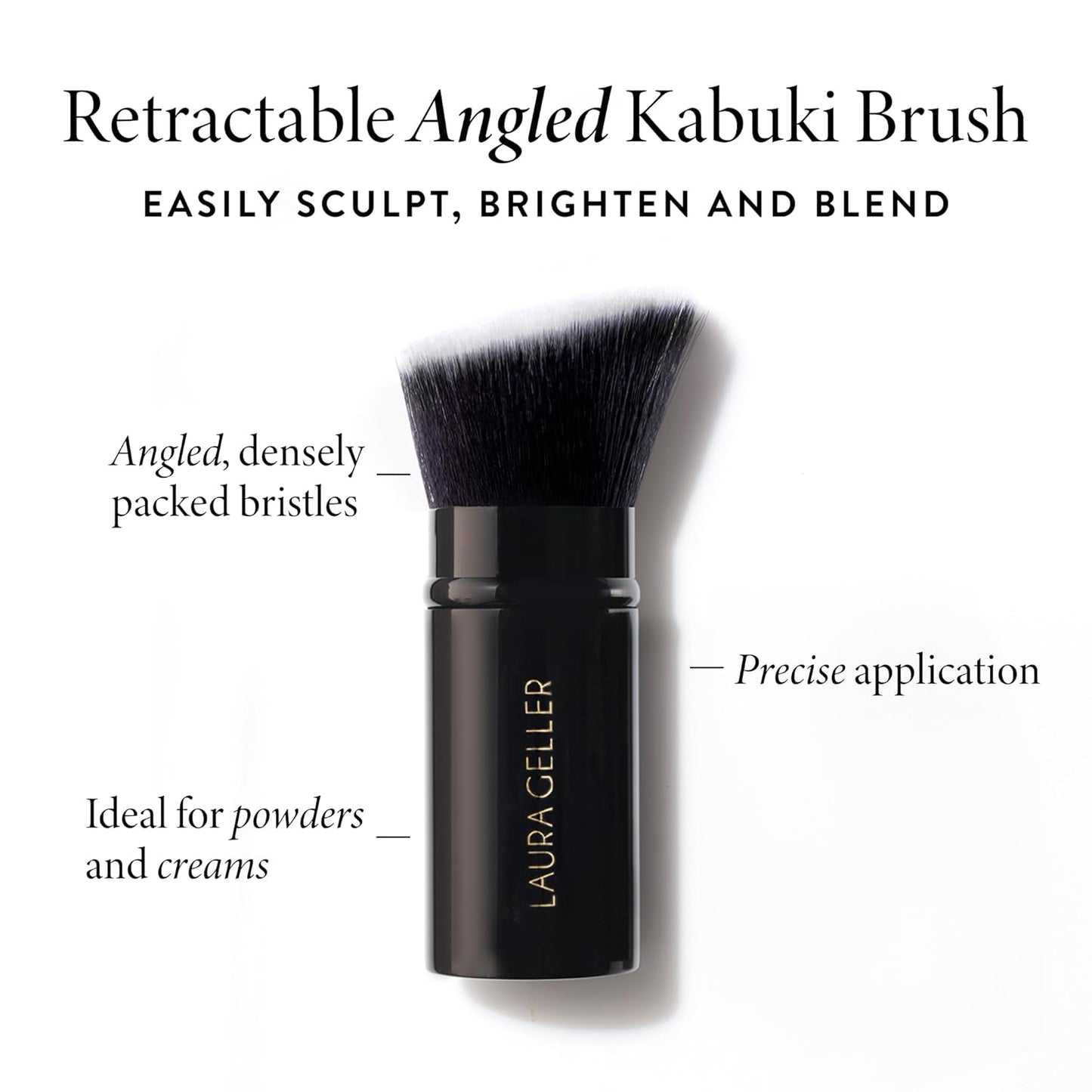 LAURA GELLER NEW YORK Baked Balance-n-Brighten Foundation with Kabuki Brush Makeup Set, Deep