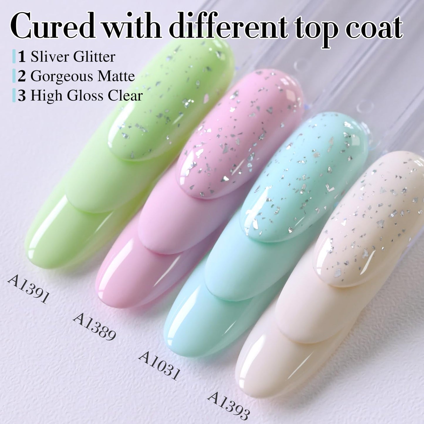 Double Rhythm Translucent Gel Polish Sheer Neutral Natural Light Milky Same Color Same Bottle 15ML Jelly UV Nail Polish Nail Art DIY at Home (Pale Blue-A1031)