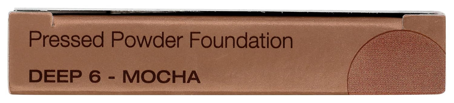 Mineral Fusion Pressed Powder Foundation, Deep 6 - Deep Skin w/Cool Undertones, Age Defying Foundation Makeup with Matte Finish, Talc Free Face Powder, Hypoallergenic, Cruelty-Free, 0.32 Oz