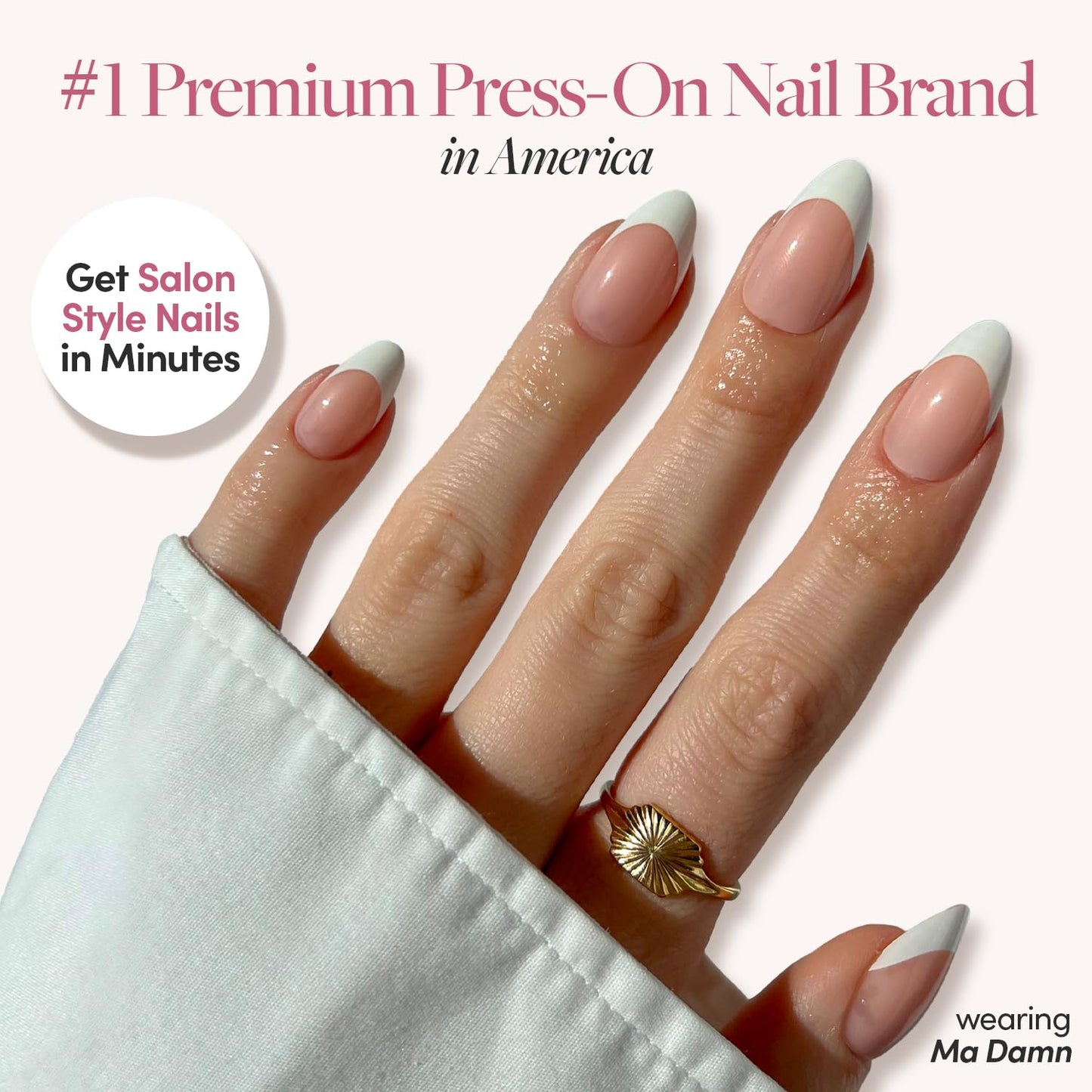 Hello Kitty™ x Glamnetic Super Strong Brush On Nail Glue | Brush Tip Applicator, Mess Free, Travel Friendly, Vegan | Durable & Long-Lasting | .24 fl. oz.