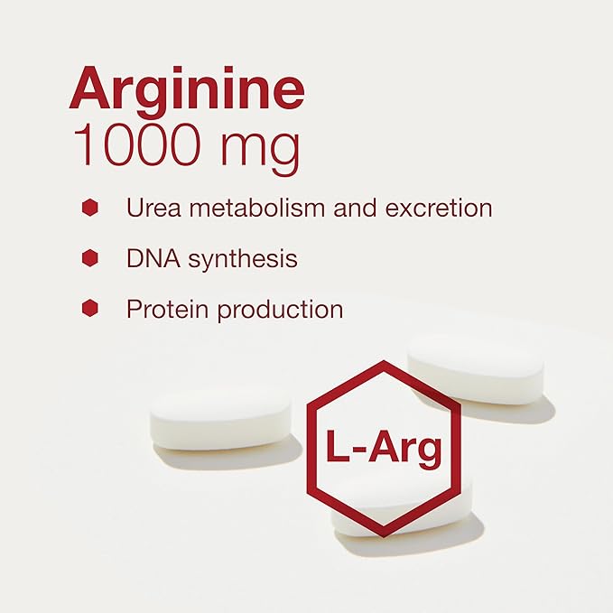 Protocol L-Arginine 1,000mg - Amino Acid - Urea Detox - Protein Protection - 120 Veg Caps