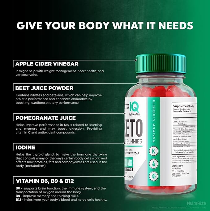 (2 Pack) Keto IQ Keto ACV Gummies, Keto IQ Keto ACV Formula for Advanced Weight Loss, Keto IQ Keto Dietary Supplement, Keto IQ Keto + ACV Gummy, KetoIQ Gomitas Reviews (120 Gummies)