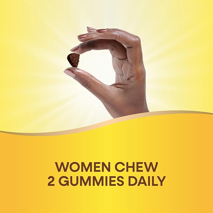 Nature's Way Alive! Women’s 50+ Daily Gummy Multivitamins, Supports Multiple Body Systems*, Supports Healthy Heart, Brain & Bones,* B-Vitamins, Mixed Berry Flavored, 130 Gummies (Packaging May Vary)