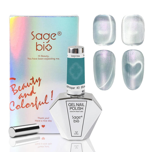 15ml Cat Eye Gel Nail Polish with Magnet Shimmer Glass Bead Effect 02