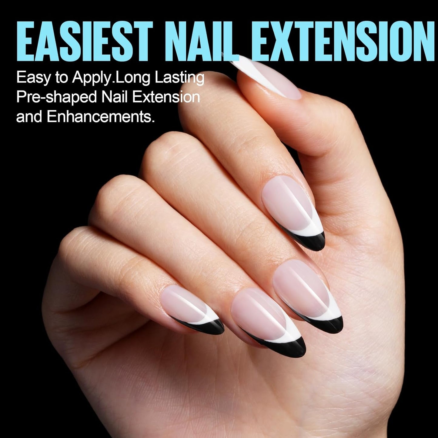 TOMICCA Medium Almond Nail Tips 15 Sizes 360pcs Full Cover Almond Fake Nails Soft Pre Shaped Gel Tips Acrylic Full Matte For Nail Extensions Home Diy Nail Salon