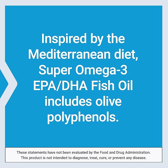 Life Extension Super Omega-3 EPA/DHA Fish Oil, Sesame Lignans & Olive Extract – Heart Health, Brain Health, Inflammation Health Support, Gluten-Free, Enteric-Coated, Non-GMO, 120 Softgels