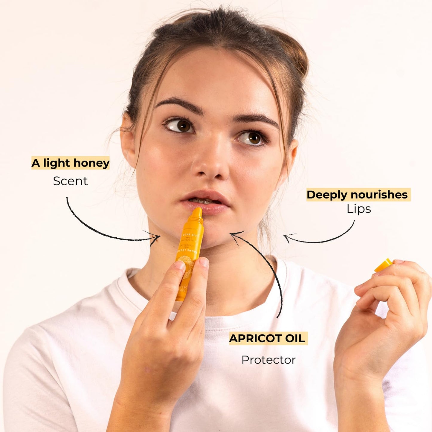 Panier des Sens - Honey Lip Balm for women - Shea butter & Honey - Lip care products - Made in France & 99% Natural Ingredients - Lip moisturizer Nourishing for Dry Lips - 0.5Floz/15ml