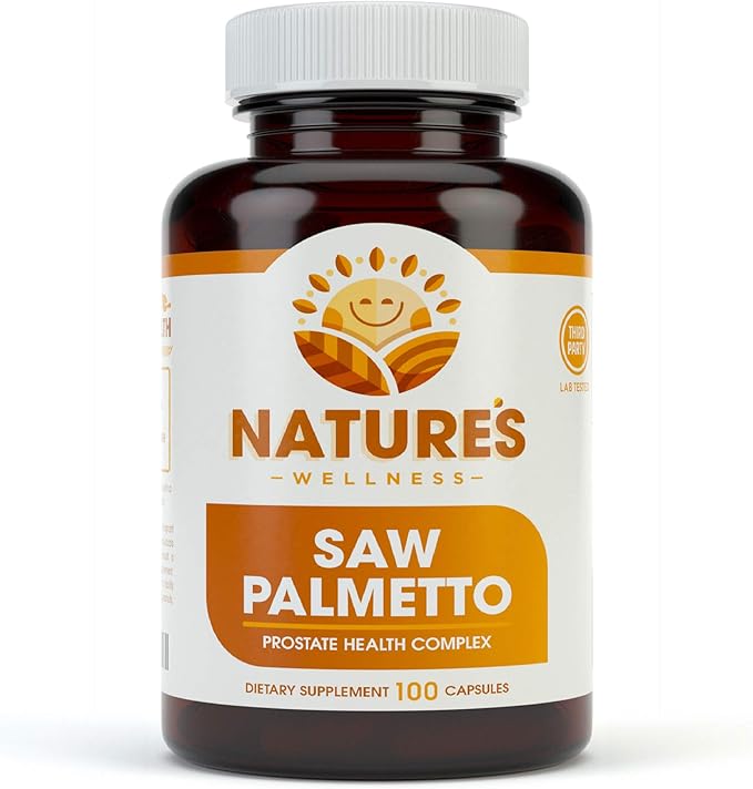 1000mg Saw Palmetto Prostate Supplement, Berry Power + Extract - Maximum Strength to Promote Prostate Heath, Reduce Frequent Urination and Block DHT Related Hair Loss Naturally |100 Caps