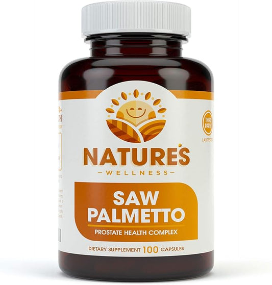 1000mg Saw Palmetto Prostate Supplement, Berry Power + Extract - Maximum Strength to Promote Prostate Heath, Reduce Frequent Urination and Block DHT Related Hair Loss Naturally |100 Caps