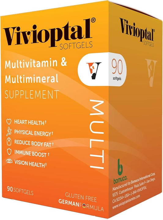 Vivioptal Multi, 90 Softgels, Multivitamin & Multimineral, Gluten Free, German Formula