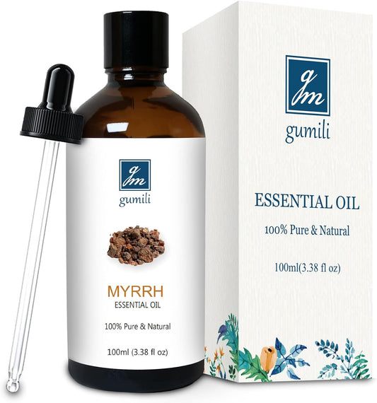 Myrrh Essential Oil, 100% Pure Myrrh Oil for Skin Care, Home Oil Diffuser, Homemade Recipes - 100ml