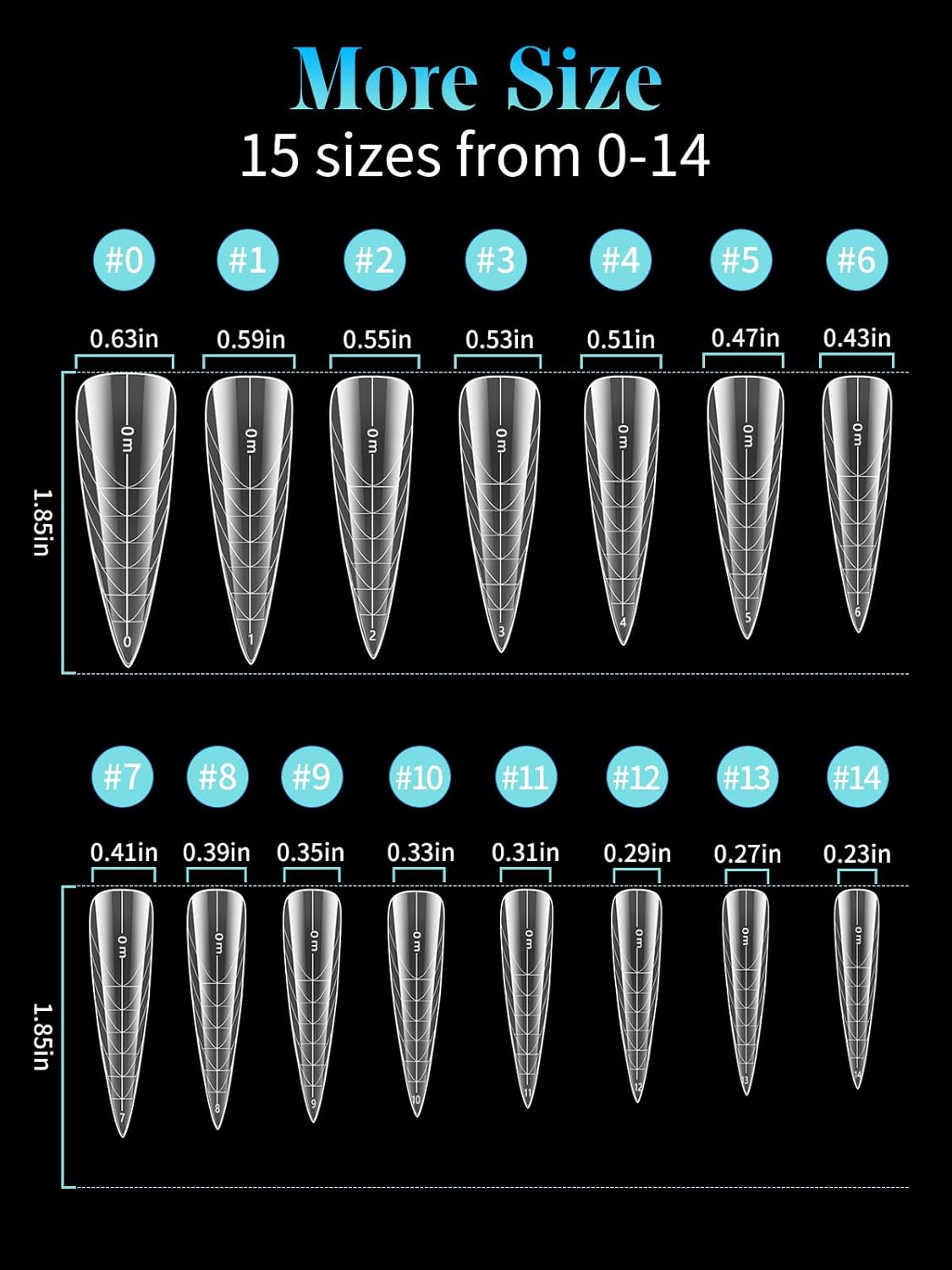 EBANKU Dual Nail Forms for Poly Extension Gel, 450 PCS Pink Nail Forms Reusable Acrylic Nail Molds Sets, 15 Sizes Nail Extension Forms for Builder Gel Manicure Nail Art Design Salon DIY