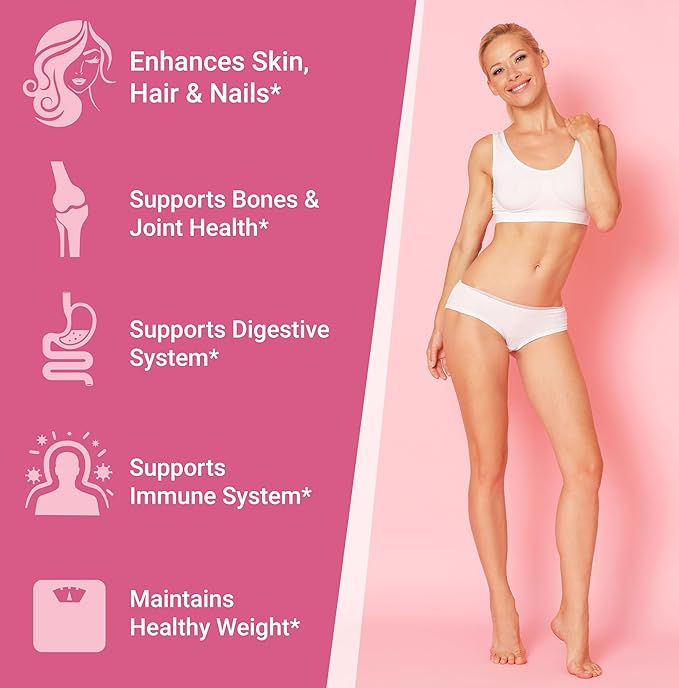 Hydrolyzed Collagen Peptides Powder - Skin, Hair, Nails & Joint Support, Grass-Fed Collagen Enhanced with Probiotics & Digestive Enzymes, Types I & III - Non-GMO, Gluten-Free, Unflavored, 35 Servings