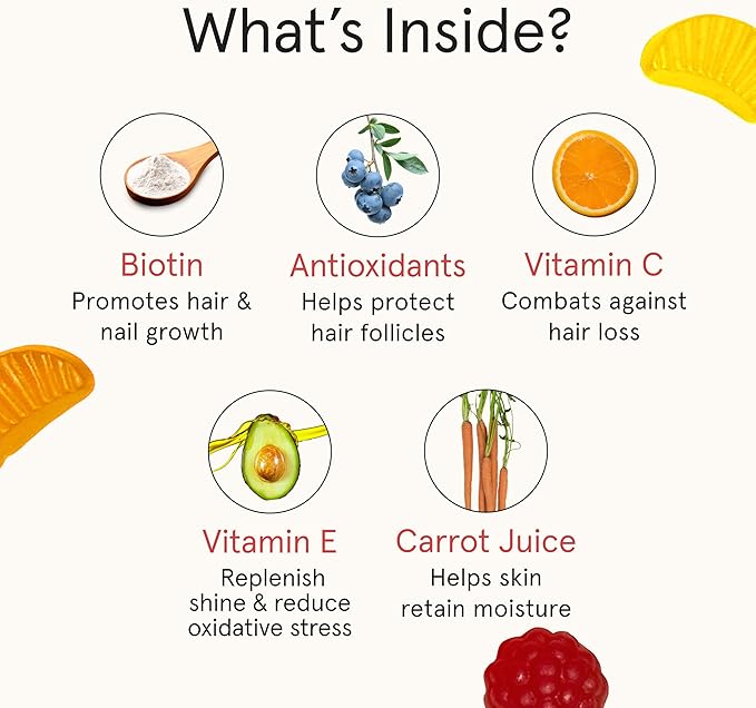 iRestore Hair Gummy Vitamins, Vegan Biotin Gummies for Hair Skin and Nails, Hair Gummies, Biotin Gummies for Hair Growth Biotin Vitamins for Women & Men, Biotin 10,000mcg, 3PK