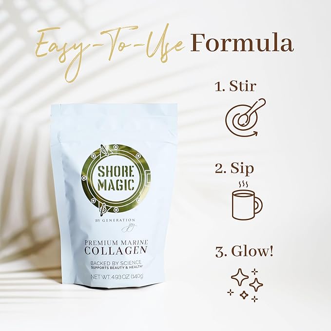 Premium Marine Collagen Powder with Type I II III and IV, Hydrolyzed Peptides for Women and Men, Sourced from Wild Fish, Certified Kosher, Unflavored, Sustainable 4.93 Oz Pouch