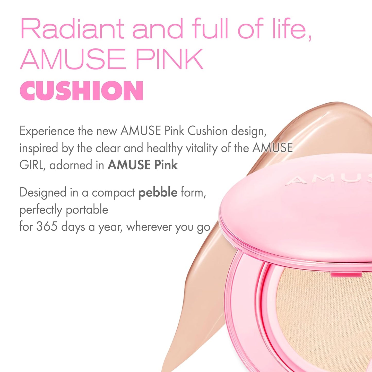 Amuse SEOUL DEW POWER VEGAN CUSHION [REFILL] | Dewy, glow, long-lasting, clean beauty, lightweight, natural look, foundation for sensitive skin, hydrating cushion ([REFILL] 03 HONEY)
