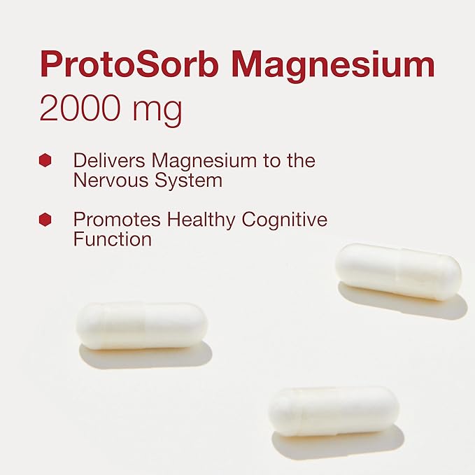 Protocol Magtein - 2,000mg Magnesium L-Threonate Magtein - Supports Brain Focus & Memory Health* - Kosher & Non-GMO - 90 Veg Capsules