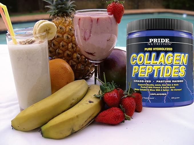 Collagen Peptides Powder - Grass Fed Pasture Raised Hydrolyzed Paleo and Keto Protein Supplement - for Youthful Skin, Healthier Hair, Joints, Stronger Nails - GMO and Gluten Free