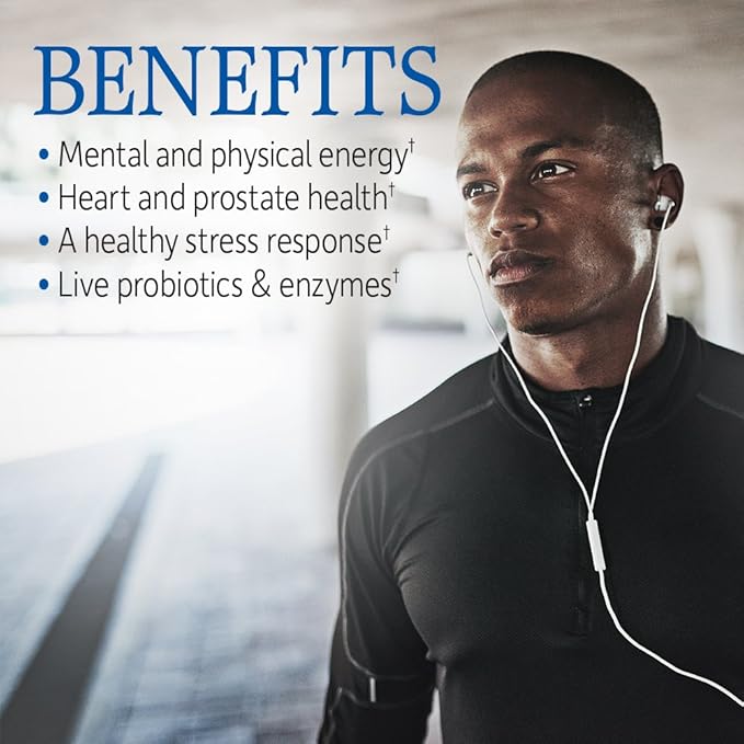 Garden of Life Vitamin Code Whole Food Multivitamin for Men - 240 Capsules, Vitamins for Men, Fruit Veggie Blend and Probiotics for Energy, Heart, Prostate Health, Vegetarian Men's Multivitamins