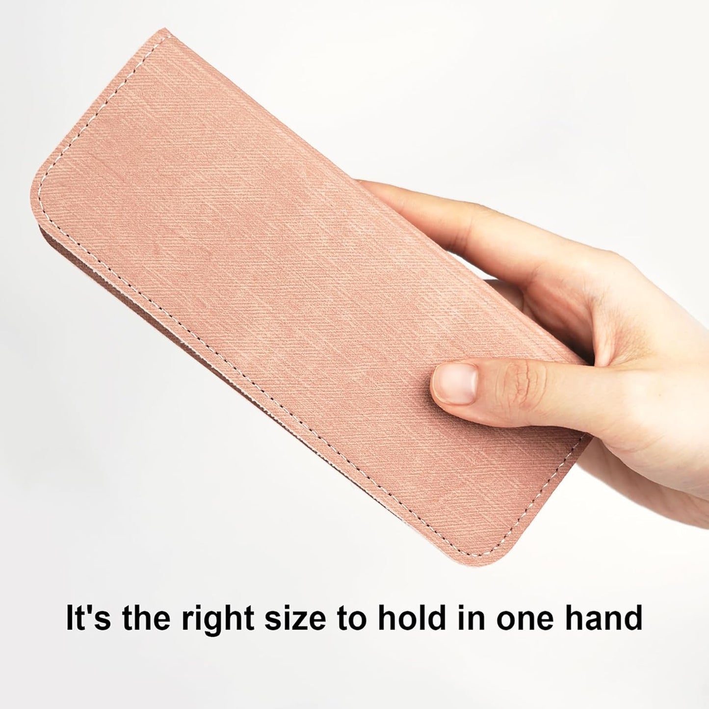 Lash Tweezers Organizer, Eyelash Extension Tweezers Bag, Soft PU 5 Positions Portable Dustproof, Individual Zipper Storage Case Box for Tweezers, Makeup Brush, Slender Small Tools(Pink)