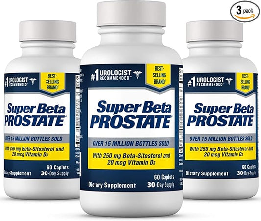 Support Supplement for Men's Health - Reduce Bathroom Trips, Promote Sleep, Better Bladder Emptying & Healthy Prostate, Beta Sitosterol (180ct, 3 Bottle)