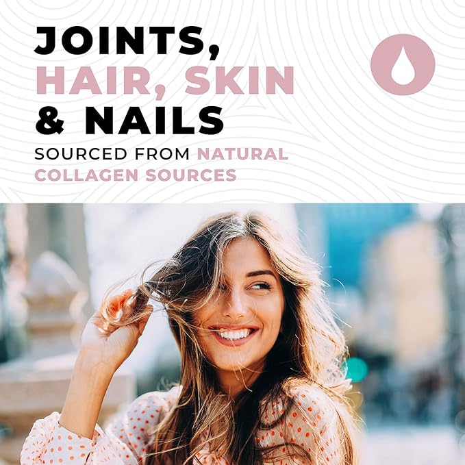 Multi Collagen Peptides Powder Types I, II, III, V, X Collagen with Hyaluronic Acid, Biotin Powder, Vitamin C, Multi Collagen Protein Powder For Skin Hair Nails Joints and Gut Health - Keto, Non-GMO