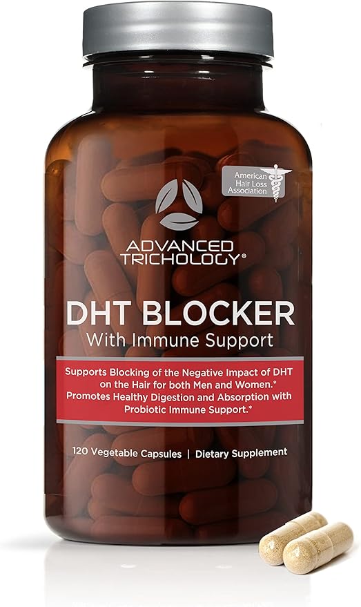 DHT Blocker - Hair Growth Supplement for Genetic Thinning for Men and Women | Approved* by American Hair Loss Association | Guaranteed, Backed by 20 Years of Experience in Hair Loss Treatment Clinics
