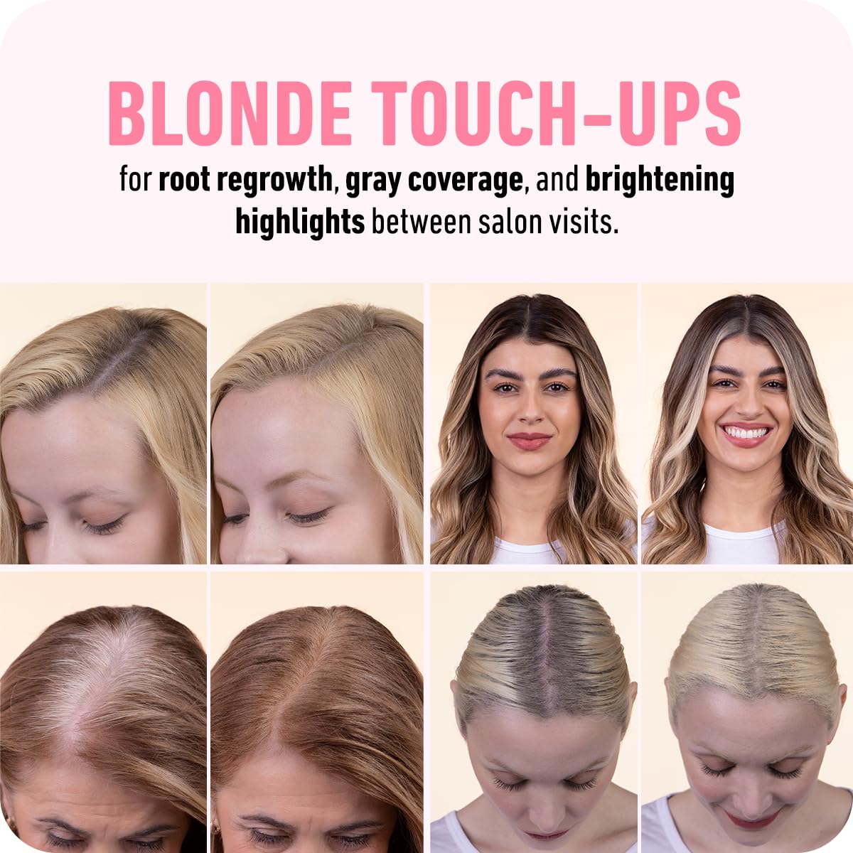 BOLDIFY Hairline Powder (LARGE, 10g) - Root Touch Up Hair Color for Gray Coverage - Bald Spot Concealing Hair Powder for Women & Men - 48-Hour Stain-Proof - Dark Blonde