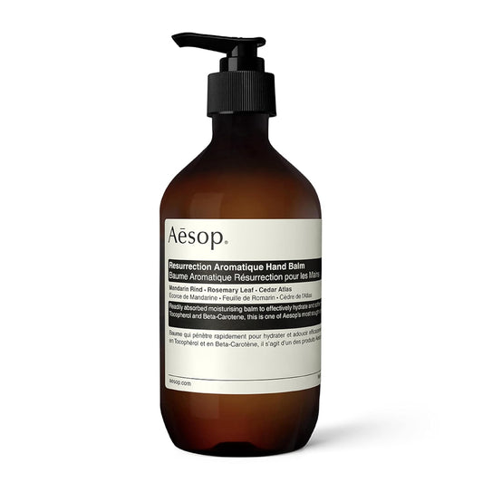 Aesop Resurrection Aromatique Hand Balm | Rich, Moisturizing Balm for Hands and Cuticles | Fragrant Botanicals and Skin-Softening Emollients | 16.9 oz