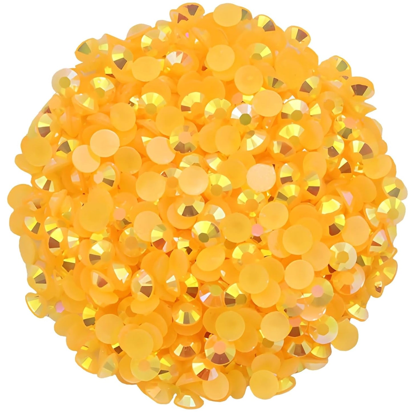 4500 Pcs SS6 2mm AB Flatback Rhinestones for Nails Art Crafts Glitter Round Shine Gems Crystals DIY Clothes Shoes （Orange Red AB）