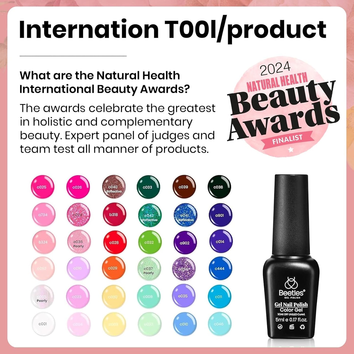 beetles Fall Gel Polish Set - Verse of Flower Collection, 36 Colors Brown Burgundy Purple Red Gel Polish Fall Colors Nail Kit with 3Pcs Base Top Coat Soak off UV Gel & Nail Art Stickers