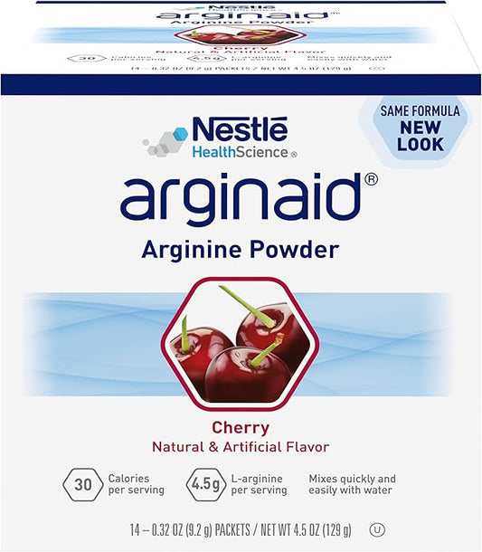 Arginaid, Cherry, 0.32-Ounce Packets (Pack of 56) packaging may vary