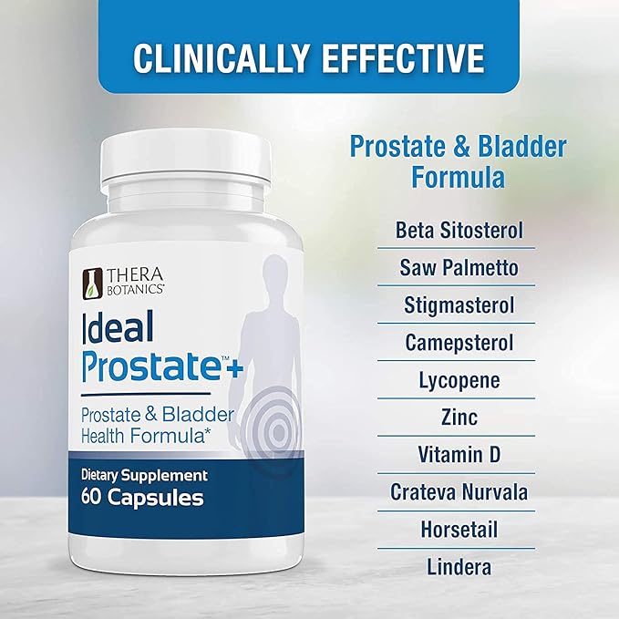 Advanced Men's Prostate Support by Ideal Prostate Plus Ultra with Reishi Mushroom, Saw Palmetto, Lycopene and More for Natural Prostate Relief* - 2 Bottles
