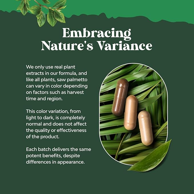 Extra Strength Saw Palmetto Extract - Advanced Herbal Complex for Hair Health and Urinary Support with Plant Sterols & Flavonoids - Potent Herbal Supplement with 500mg per Serving - 200 Capsules