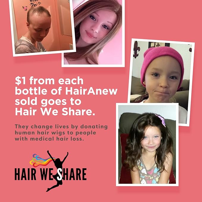 HairAnew Hair Growth Vitamins for Thicker Stronger Hair | Works for Women & Men All Hair Types | 11 Hair Vitamins & Ingredients | 5000mcg Biotin | Vegan | Independently Tested | 60 Capsules (6)