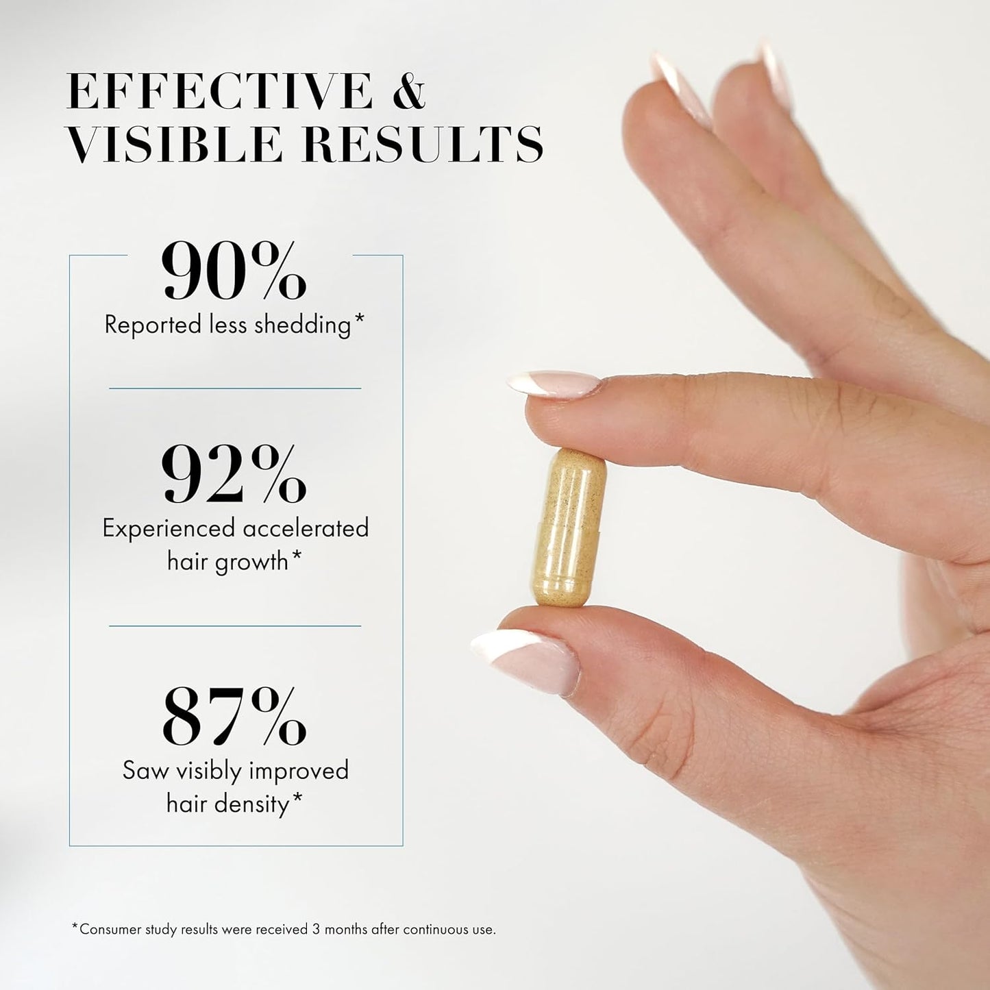 Goldie Locks Hair Growth Supplements Original Formula Refill, Hair Supplements for Stronger & Healthier Locks, Vitamins That Enhance Hair, Skin, and Nails, 120 Count