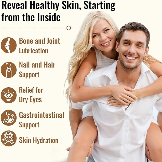 Hyaluronic Acid Capsules - Hylunaric Acid 1200 mg, with Collagen Peptides, Vitamin C, Phytoceramides - Hyaluronic Acid Supplement for Skin, Eyes, Bones, Gastrointestinal (2 Pack)