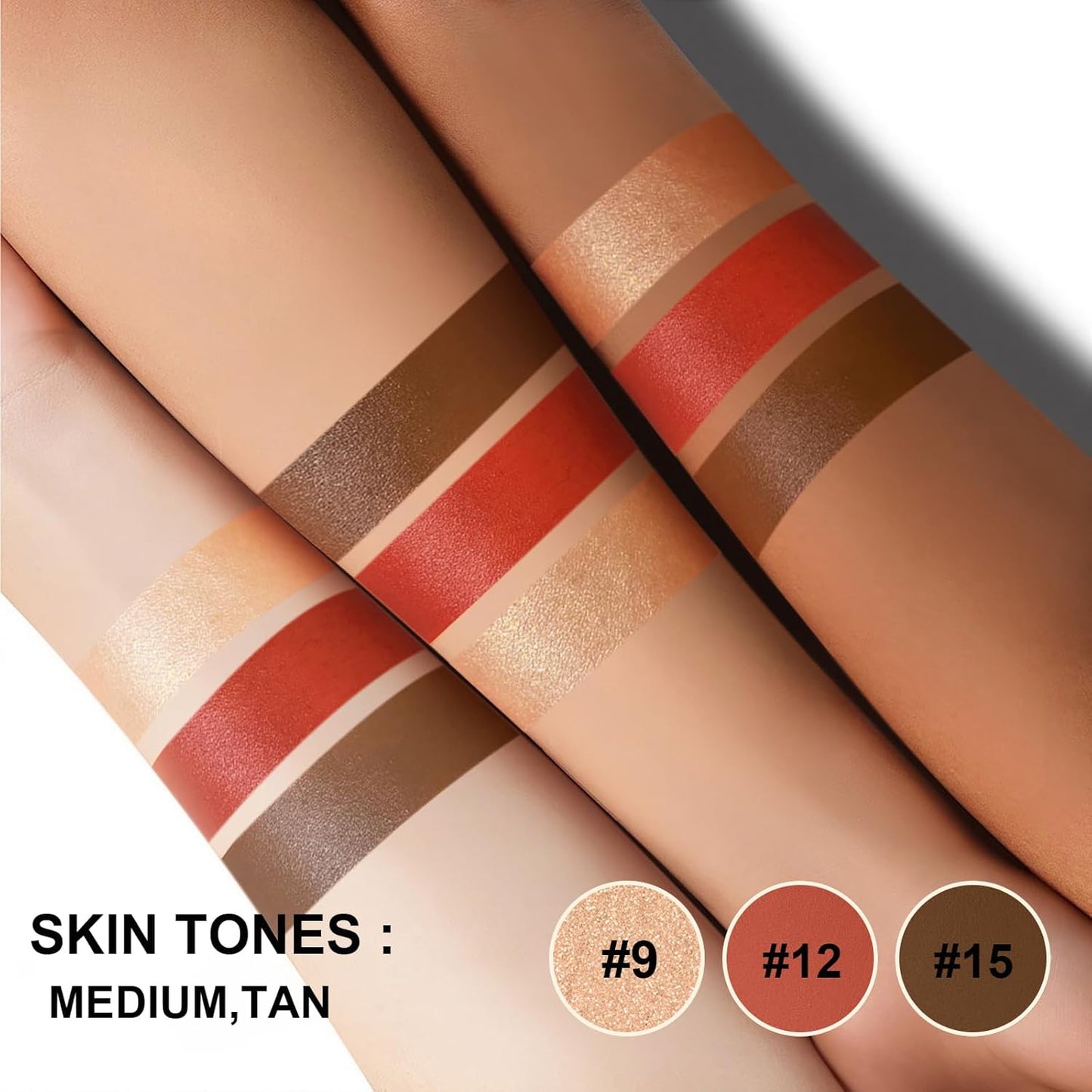 Lezero 3Pcs Contour Stick Makeup Kit, Shades with Highlighter, Blush and Bronzer Stick for Sculpt the Face and All Skin Type, Long Lasting, Smooth, Dewy & Matte Finish, MEDIUM