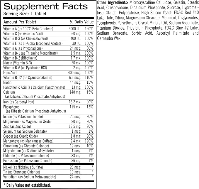 Geritol Multivitamin 100 tab (formerly called Geritol Complete - same product!)
