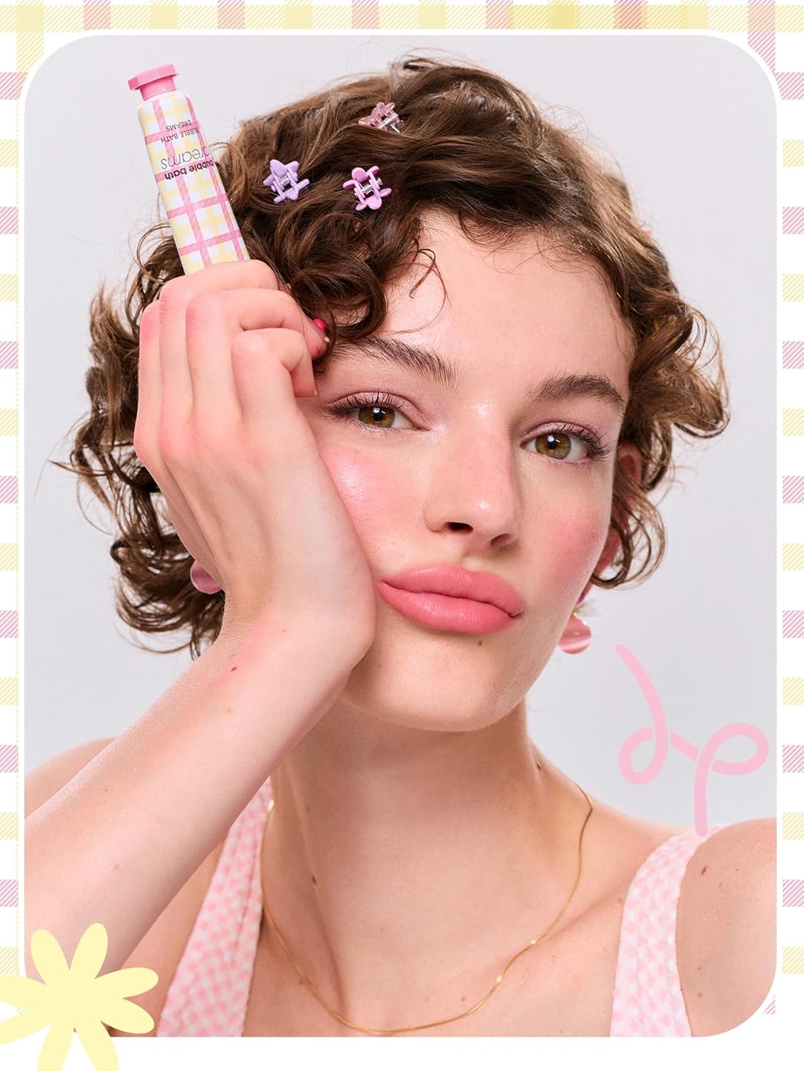 SHEGLAM Bubble Kiss Lip Balm Semi-Matte Nourishing & Hydrating Moisturizing Lip Balm - Peaches