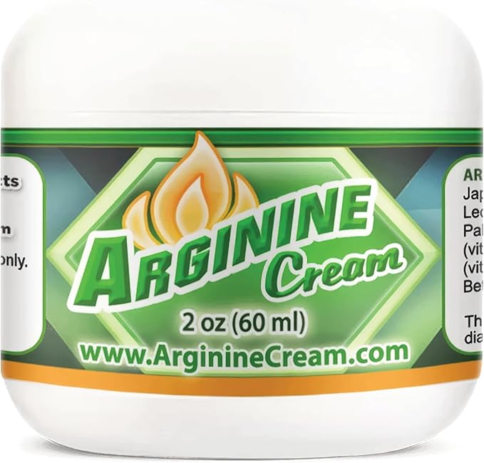 Arginine Cream - 2 oz - L-Arginine Nitric Oxide Support Supplement for Men & Women - Unscented