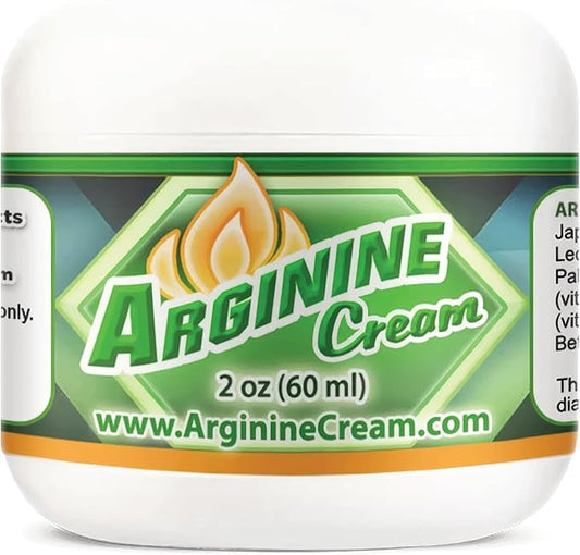 Arginine Cream - 2 oz - L-Arginine Nitric Oxide Support Supplement for Men & Women - Unscented