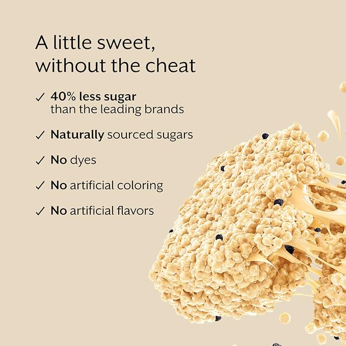 ProMix Protein Puff Bars, 12-Pack - Blueberries & Cream - Marshmallow Crispy Treat - Great Tasting & Healthy On The Go Snack - High Protein & Low Calorie - Non-GMO & Free From Gluten, Soy, & Corn