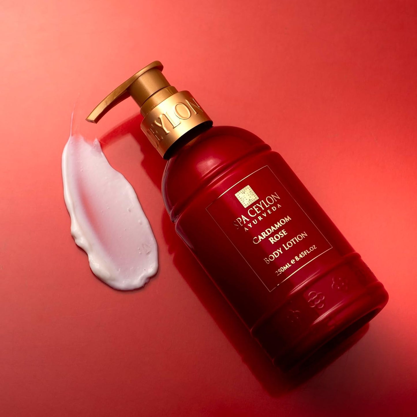 SPA CEYLON Cardamom Rose Hand & Body Lotion | Body Cream with Coconut, Almond & Himalayan Rose | Hydrating & Soothing for All Skin Types | Vegetarian & Ethical