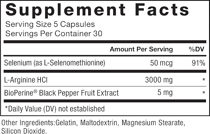 Force Factor L-Arginine,3-Pack,Nitric Oxide Supplement with BioPerine to Help Build Muscle & Support Stronger Blood Flow,Circulation,Nutrient Delivery,& Pumps,L-Arginine 3000mg,3g,450 Capsules