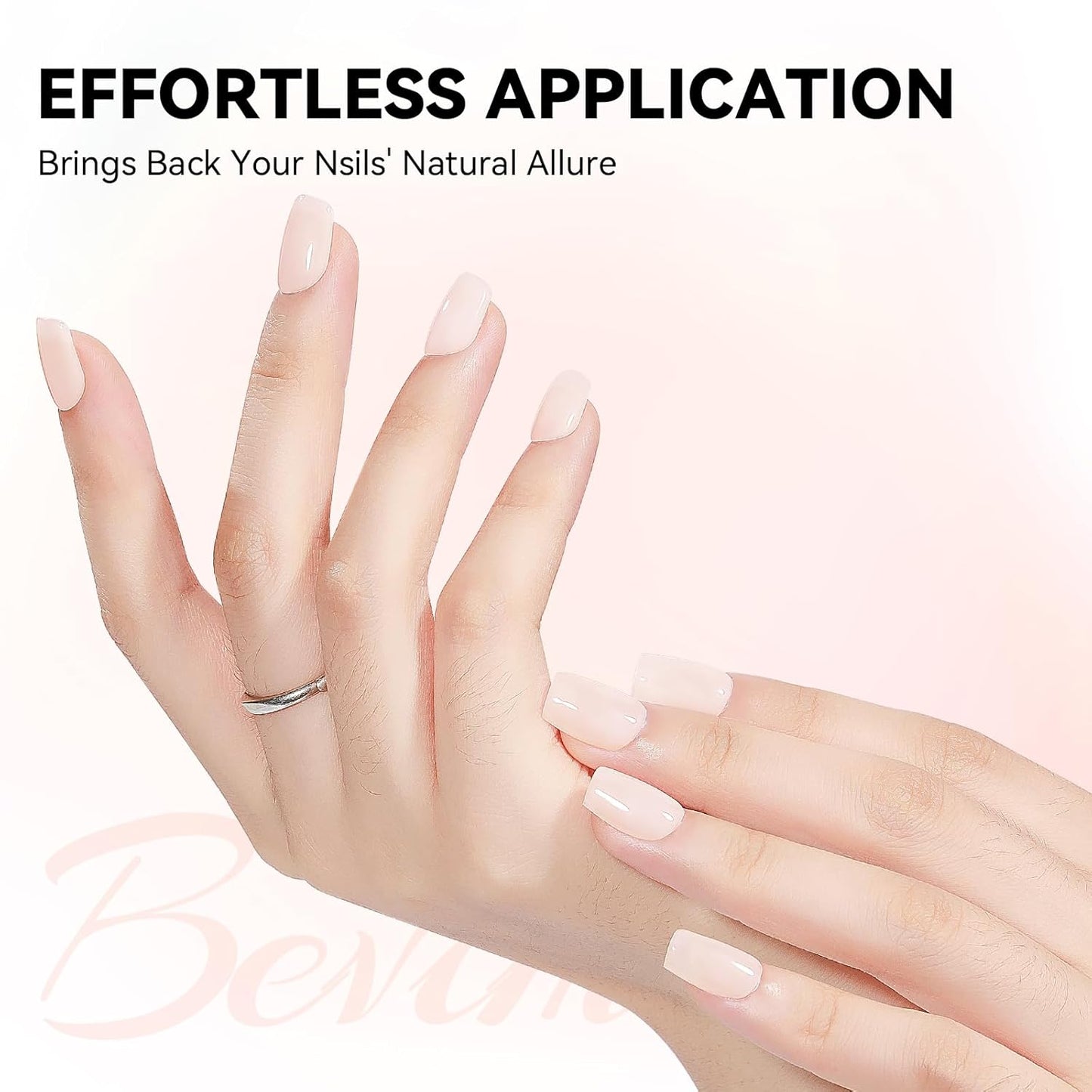 Nail Strengthener Natural Nails Hardener Extra Strong and Growth Nude Nail Repair Strengthening Polish Ridge Filler for Weak and Damaged Nails 12ML