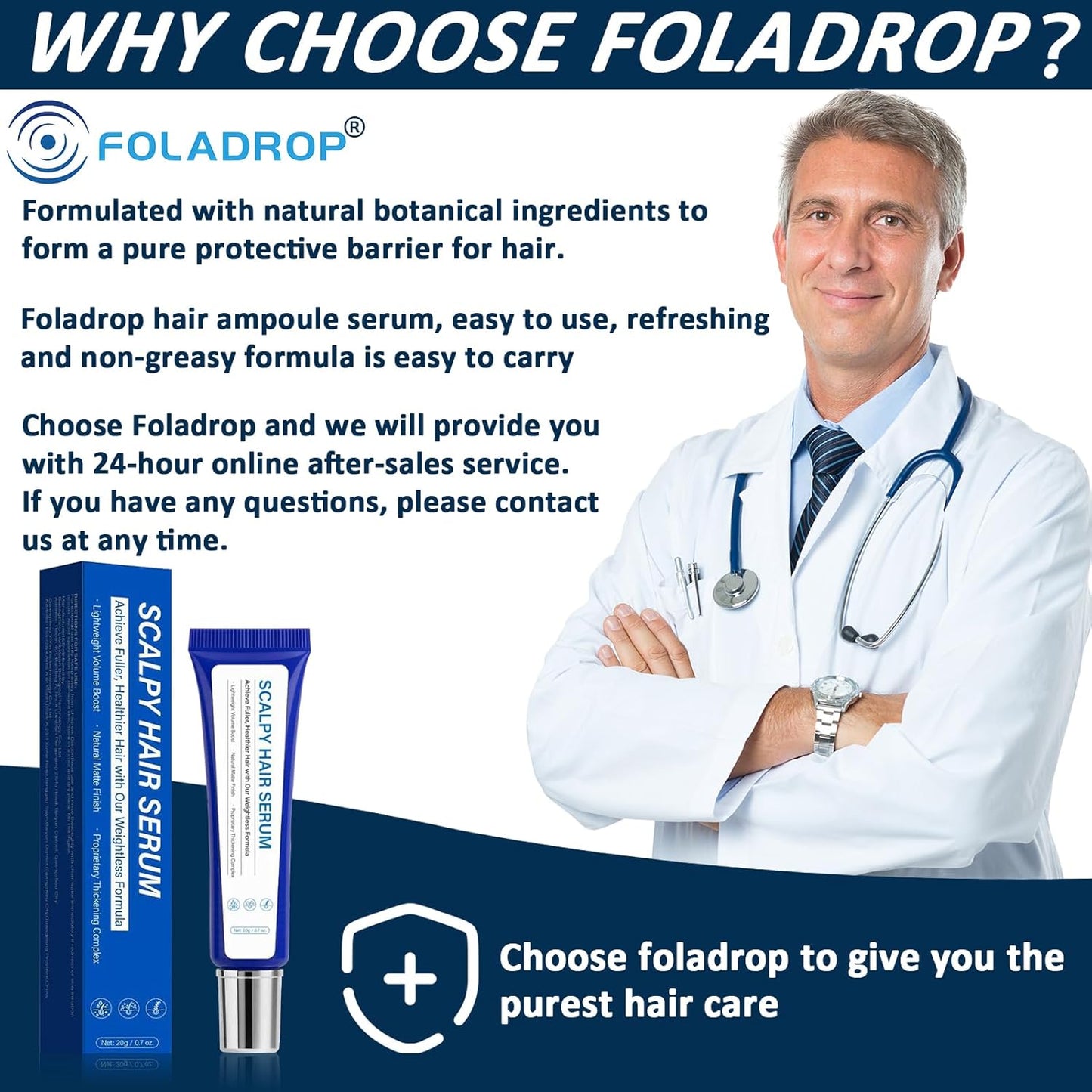 Hair Ampoule Serum, Scalpy Hair Growth Serum for Hair Loss & Thinning | Hair Growth Serum Women & Men w/Salicylic Acid, Menthol, Dexpanthenol | Non-Greasy, Lightweight (2 Pcs)