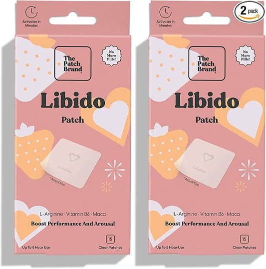 The Patch Brand Libido Patch | Natural Wellness with L-Arginine, Vitamn B6, and Maca