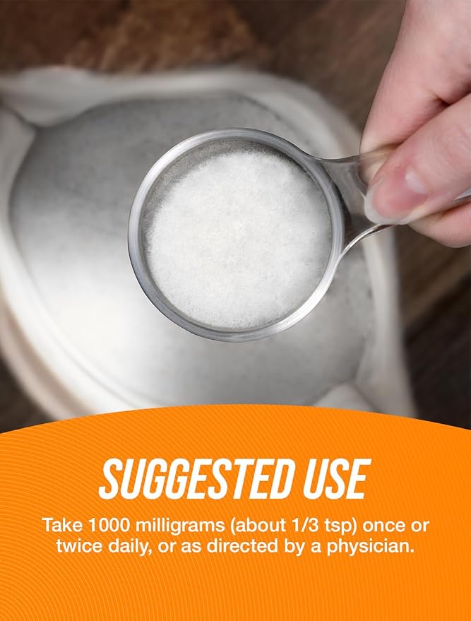 BulkSupplements.com L-Ornithine HCl Powder - L-Ornithine Hydrochloride, Ornithine Supplement - Amino Acids Supplement, Gluten Free, 1000mg per Serving, 500g (1.1 lbs) (Pack of 1)