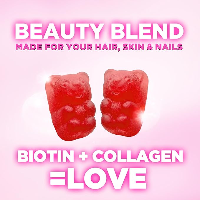 Collagen Peptides for Women - Collagen Gummy with Biotin for Hair, Skin, Nail, Bone & Joint Support, Extra Strength Hydrolyzed Collagen Peptides Supplement for Women & Men, Non-GMO - 120 Gummies